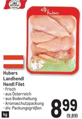 Metro Hubers Landhendl Hendl Filet Angebot