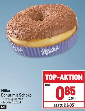 Metro Milka Donut mit Schoko 12x55 g Angebot