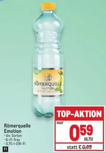 Metro Römerquelle Emotion 0,75 l Angebot