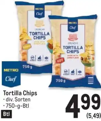 Metro Tortilla Chips 750 g Angebot