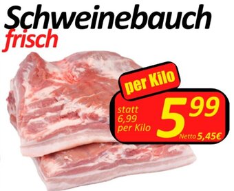 Wurstico Schweinebauch per kilo Angebot