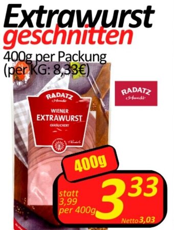 Wurstico Extrawurst 400g Angebot