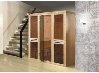 Hornbach Elementsauna weka kaarina gt gr. 2 ohne ofen und fenster mit graphitfarbiger ganzglastüre Angebot