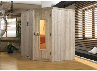 Hornbach Elementsauna weka kiruna ht gr.2 ohne ofen und fenster mit holztüre und isolierglas wärmegedämmt Angebot