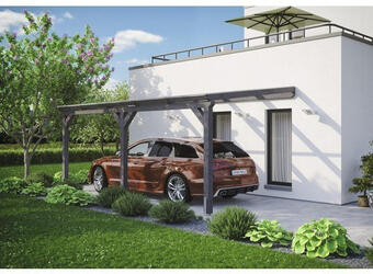 Hornbach Einzelcarport skan holz vogtland 300x541 cm schiefergrau Angebot