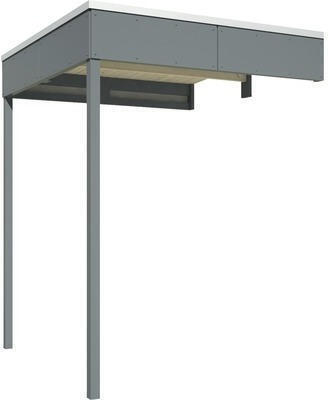 Hornbach Seitliche überdachung skan holz crosscube 2 sydney und brisbane 168x169 cm schiefergrau Angebot