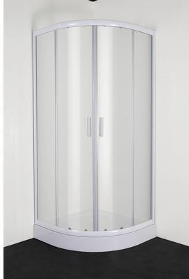 Hornbach Runddusche sanotechnik q80wmn radius 550 mm 900x900x1900 mm echtglas satiniert weiß Angebot