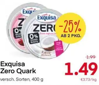 MPreis Exquisa Zero Quark 400 g Angebot