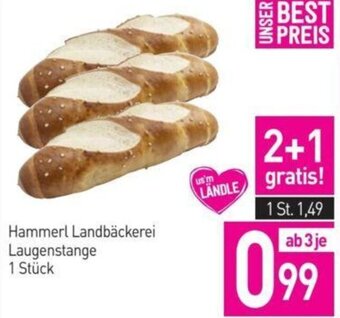 Sutterlüty Hammerl Landbäckerei Laugenstange 1 Stück Angebot