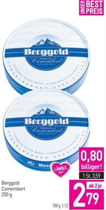Sutterlüty Berggold Camembert 250 g Angebot