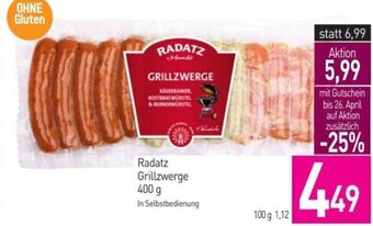 Sutterlüty Radatz Grillzwerge 400 g In Selbstbedienung Angebot