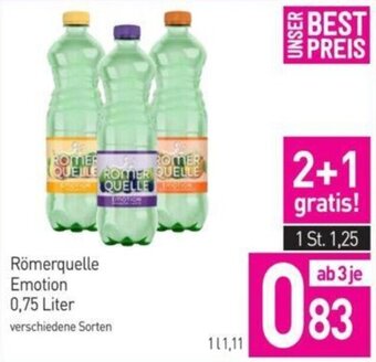 Sutterlüty Römerquelle Emotion 0,75 Liter verschiedene Sorten Angebot
