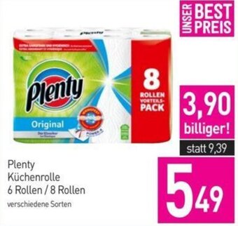 Sutterlüty Plenty Küchenrolle 6 Rollen / 8 Rollen verschiedene Sorten Angebot