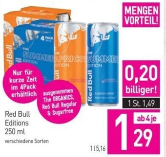 Sutterlüty Red Bull Editions 250 ml Angebot