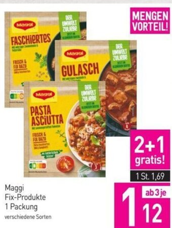 Sutterlüty Maggi Fix-Produkte 1 Packung verschiedene Sorten Angebot