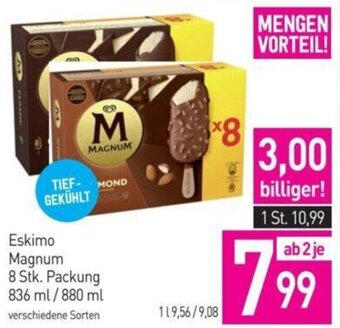 Sutterlüty Eskimo Magnum 8 Stk. Packung 836 ml /880 ml verschiedene Sorten Angebot