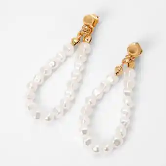 Claire's Pearl front and back 1.5 drop earrings Angebot