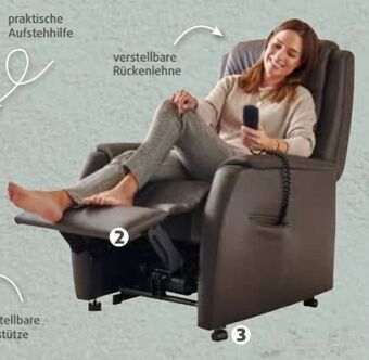Polstermöbel Fischer Relaxsessel leder Angebot