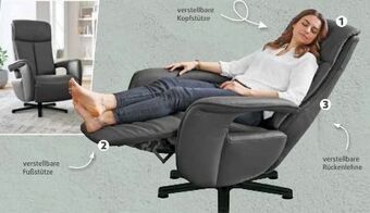 Polstermöbel Fischer Relaxsessel leder Angebot