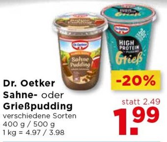 Unimarkt Dr. Oetker Sahne-Oder Grießpudding Angebot