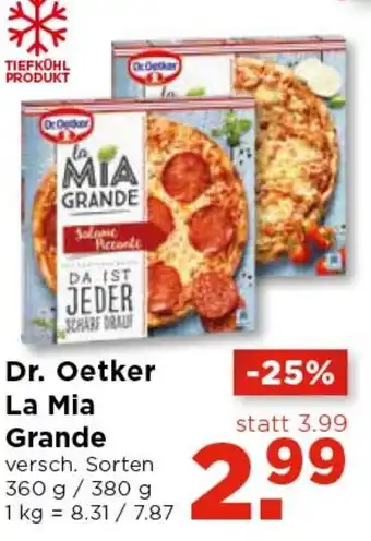 Unimarkt Dr. Oetker La Mia Grande 360g-380g Angebot