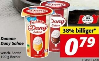 Nah&Frisch Danone Dany Sahne versch. Sorten 190 g-Becher Angebot