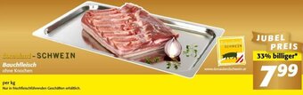 Nah&Frisch donauland-SCHWEIN Bauchfleisch ohne Knochen per kg Angebot