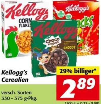 Nah&Frisch Kellogg's Cerealien versch. Sorten 330-375 g-Pkg. Angebot