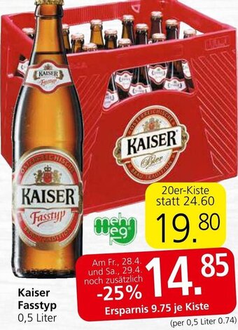 Spar Kaiser Fasstyp 0,5 Liter Angebot