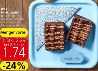 Spar SPAR Schokokuchen dunkler Rührteig-boden mit Schoko-ladencreme und Schokoladendekor Angebot