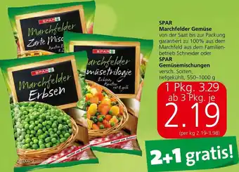 Spar SPAR Marchfelder Gemüse oder SPAR Gemüsemischungen 550-1000 g Angebot
