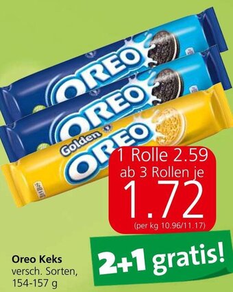 Spar Oreo Keks versch. Sorten, 154-157 g Angebot