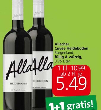 Spar Allacher Cuvée Heideboden Burgenland, füllig & würzig, 0,75 Liter Angebot