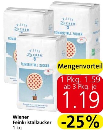Spar Wiener Feinkristallzucker 1 kg Angebot