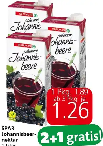 Spar SPAR Johannisbeer- nektar 1 Liter Angebot