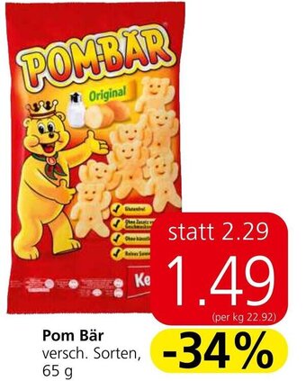 Spar Pom Bär versch. Sorten, 65 g Angebot