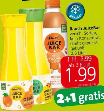 Spar Rauch Juice Bar versch. Sorten, gekühlt, 0,8 Liter Angebot