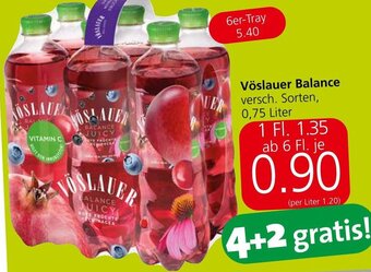 Spar Vöslauer Balance versch. Sorten, 0,75 Liter Angebot