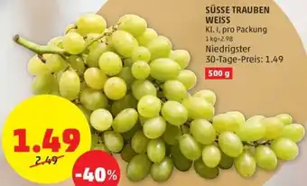PENNY SÜSSE TRAUBEN WEISS 500 g Angebot