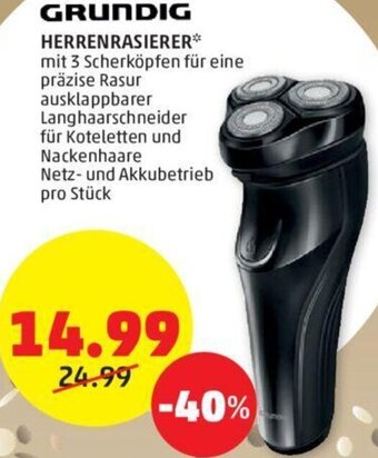 PENNY GRUNDIG HERRENRASIERER* Angebot