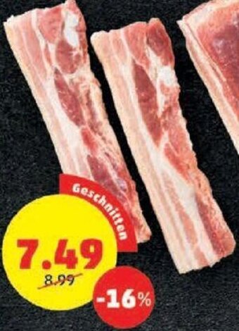 PENNY BAUCHFLEISCH mit Knochen, im Ganzen, natur od. gewürzt, pro Kilo Niedrigster 30-Tage-Preis: 6.99 Angebot