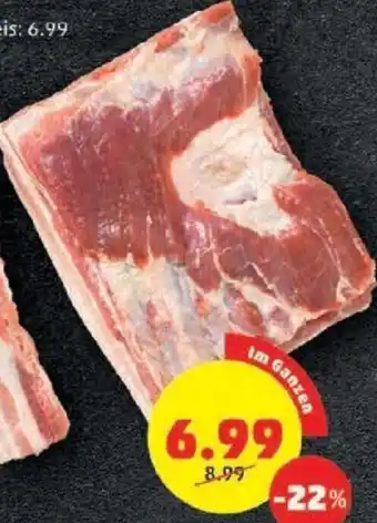 PENNY BAUCHFLEISCH mit Knochen, im Ganzen, natur od. gewürzt, pro Kilo Niedrigster 30-Tage-Preis: 6.99 Angebot