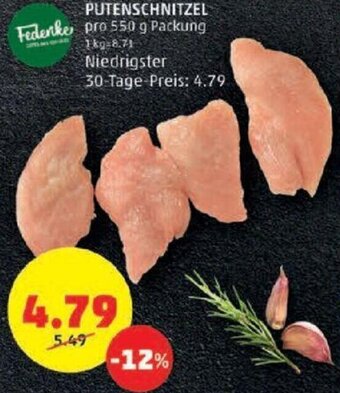 PENNY PUTENSCHNITZEL pro 550 g Packung Angebot