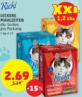 PENNY Ricki LECKERE MAHLZEITEN div. Sorten pro Packung Angebot