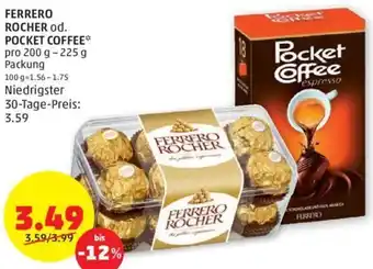 PENNY FERRERO ROCHER od. POCKET COFFEE* pro 200 g -225 g Packung Angebot