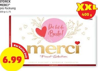 PENNY STORCK MERCI* pro Packung Angebot