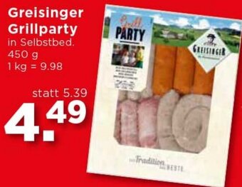 Unimarkt Greisinger Grillparty 450g Angebot