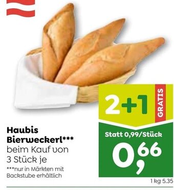 ADEG Haubis Bierweckerl*** beim Kauf von 3 Stück je Angebot