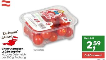 ADEG Cherrytomaten ,,Süße Sophie" KL I, aus Österreich per 200 g Packung Angebot