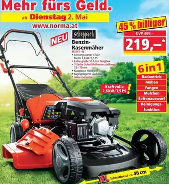 Norma NEU Scheppach Benzin-Rasenmäher Angebot